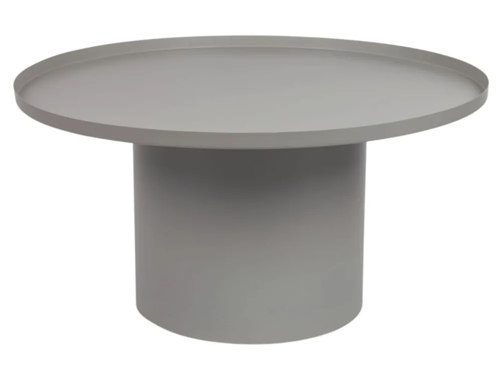 Šedý kovový konferenční stolek Kave Home Fleksa Ø 72 cm Akční Cena
