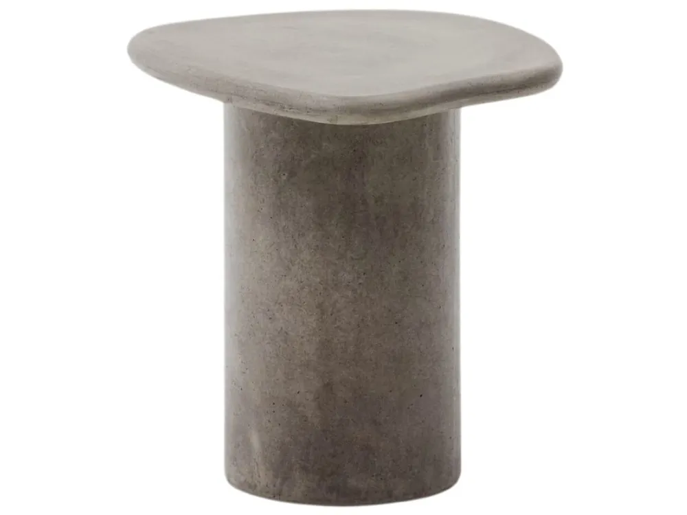 Ověřený Šedý cementový zahradní stolek Kave Home Macarella 48 x 47 cm