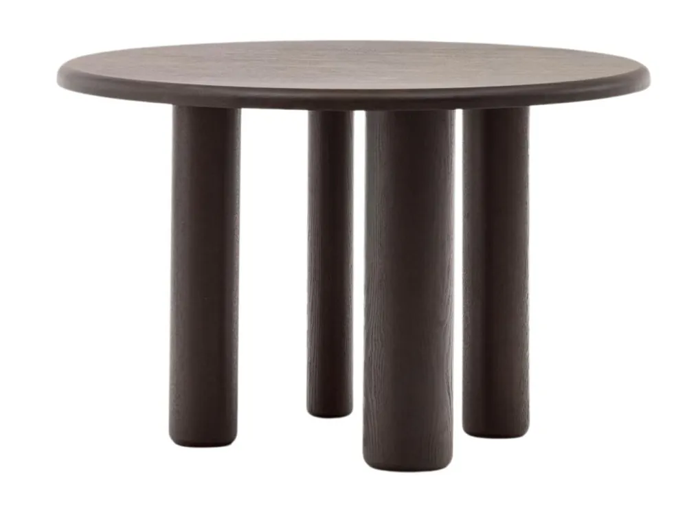 Oblíbený Tmavě hnědý dřevěný jídelní stůl Kave Home Mailen 120 cm