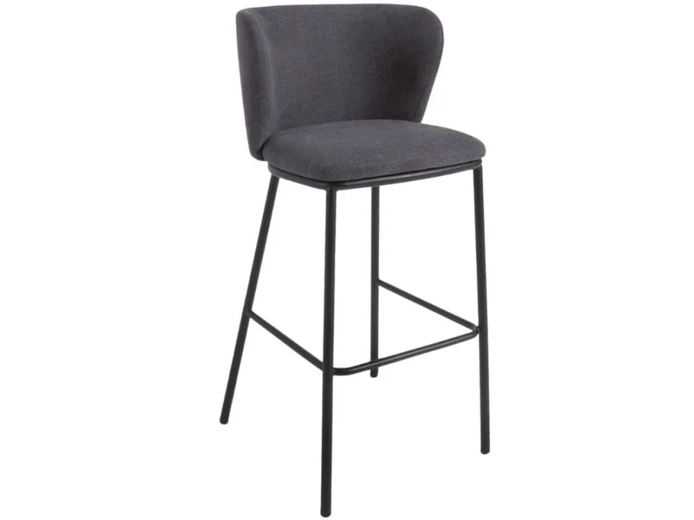 Tmavě šedá barová židle Ciselia 75 cm Top Prodej