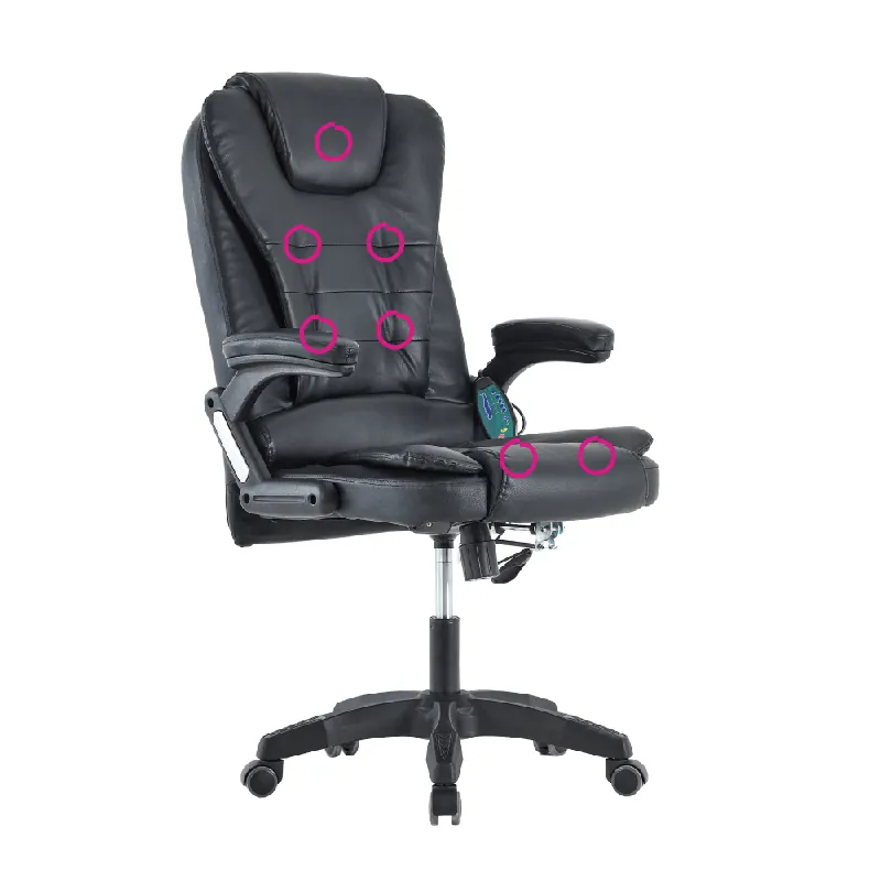 Omezená Nabídka Kancelářské křeslo s funkcí masáže, černá, TYLER NEW
