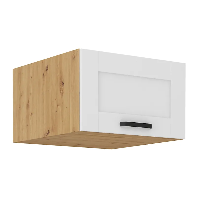 Oblíbený Horní skříňka, bílá/dub artisan, LULA 60 NAGU-36 1F