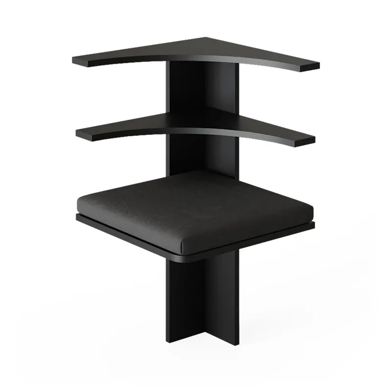 Koupit Online Lavice do jídelny do rohu Roman Černá 43.5 x 43.5 cm Vicco