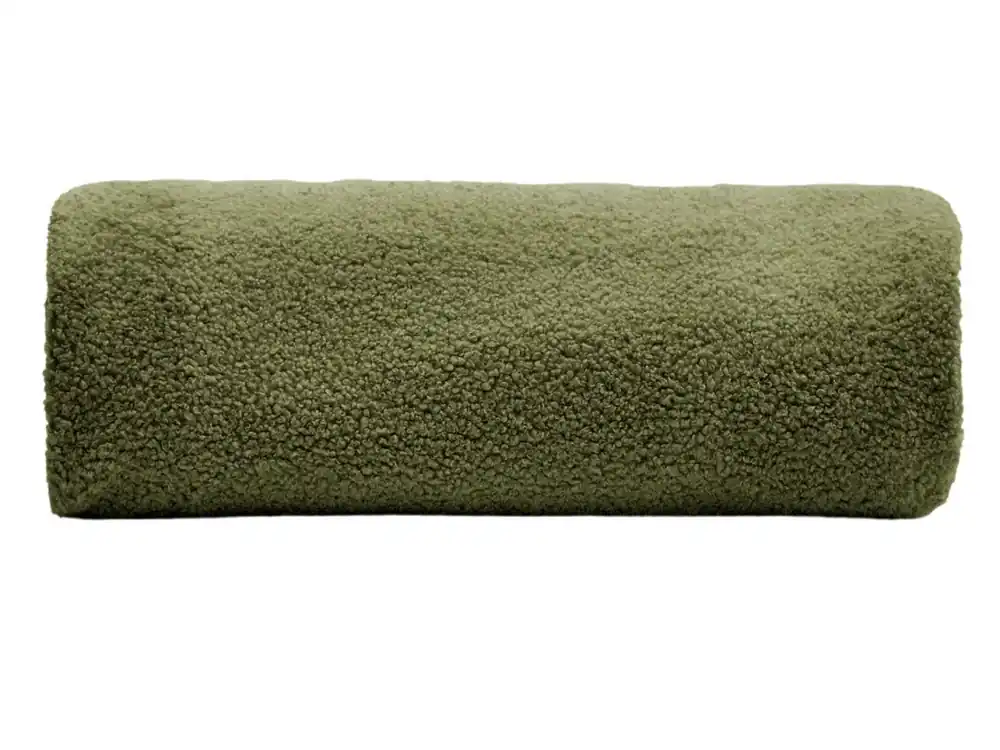 Zelený bouclé potah na taburet Kave Home Kaeli 120 cm Tovární Cena