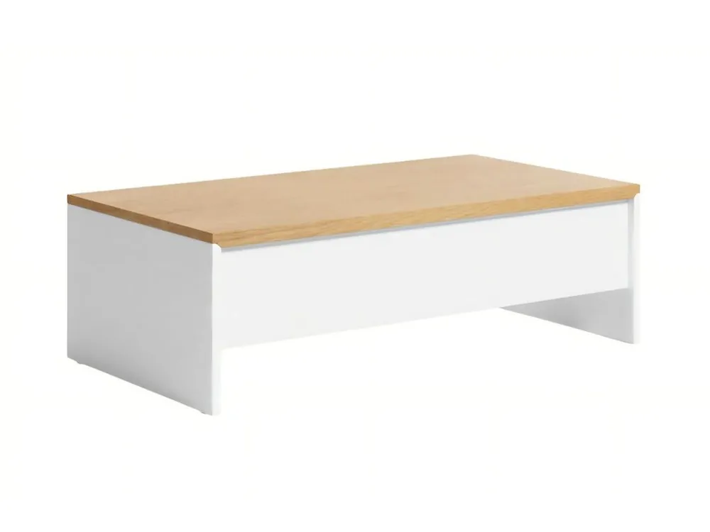 Vyklápěcí bílý konferenční stolek Kave Home Abilen 110 x 60 cm Pouze Dnes