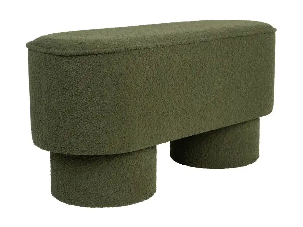 Expresní Doručení Zelená bouclé lavice WLL MARCOS 93 cm