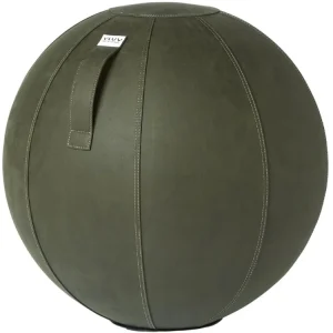 Vysoce Kvalitní Zelený koženkový sedací / gymnastický míč VLUV BOL VEGA Ø 65 cm