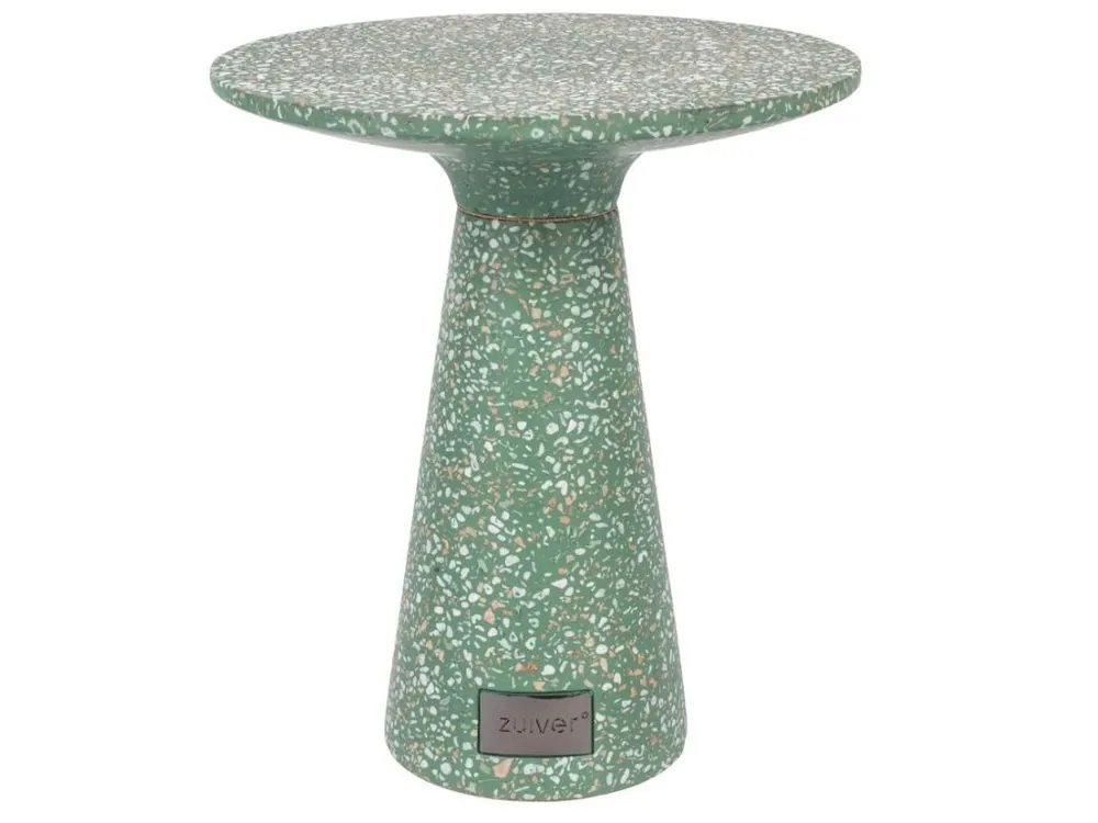 Pouze Dnes Zelený terrazzo odkládací stolek ZUIVER VICTORIA 41 cm