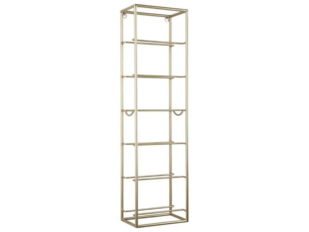 Zlatý kovový stojan na víno Sitler 66 x 11,5 cm Oblíbený