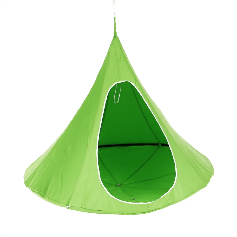 Omezená Nabídka Závěsné houpací křeslo, zelená, KLORIN NEW BIG SIZE CACOON HAMMOCK