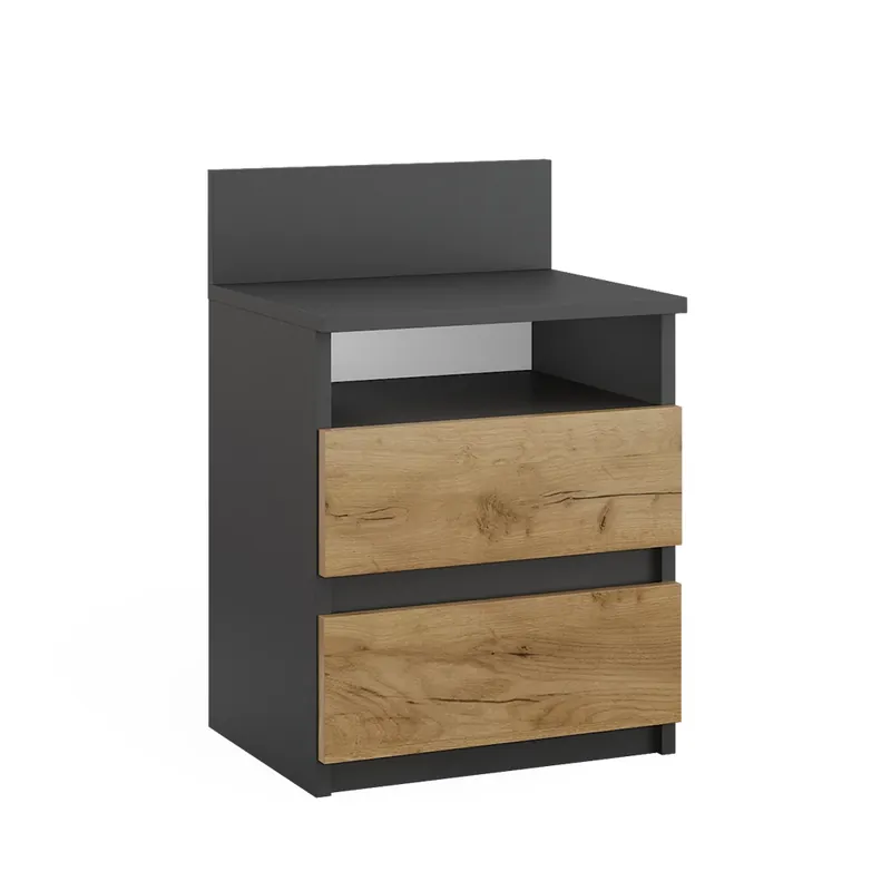 Noční stolek Monty Antracit/zlatý dub 32.3 x 59.1 cm Vicco Top Prodej