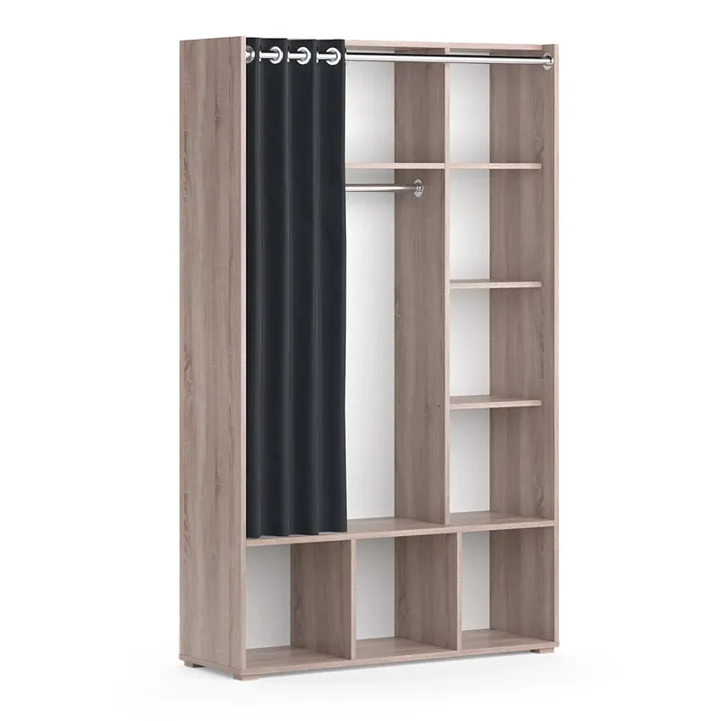 Šatní skříň Luigi Sonoma 38 x 178.1 cm se závěsem na oděvy Vicco Sleva