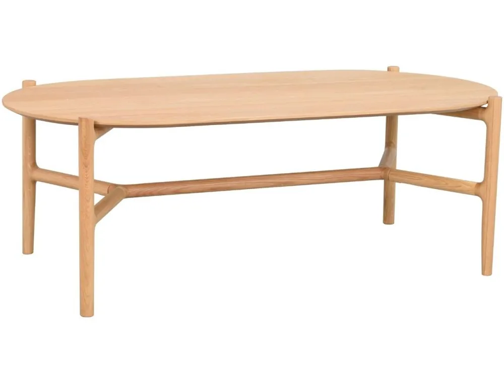 Dubový konferenční stolek ROWICO HOLTON 130 x 65 cm Ověřený