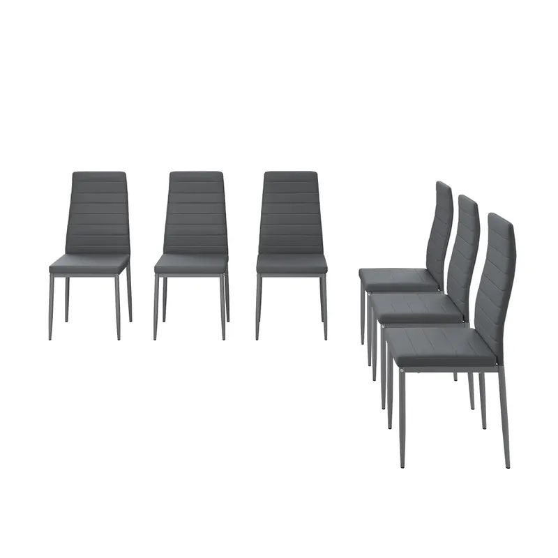 Židle jídelny Grand Šedá 42.5 x 48 cm Sada 6 kusů Vicco Rychlé Dodání