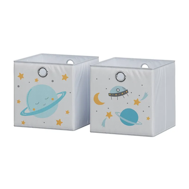 Skládací box Šedá (prostor) 30 x 30 cm (vesmírný motiv) Vicco Akce