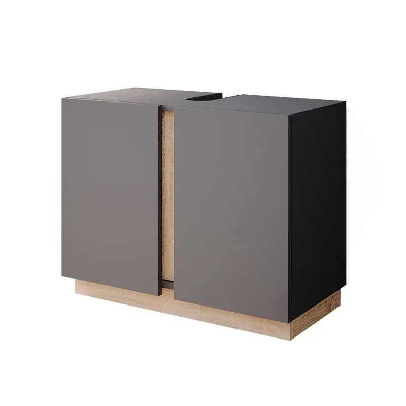 Základní skříňka pod umyvadlo Gloria Antracit 70.4 x 55.5 cm se 2 dvířky Vicco Top Prodej