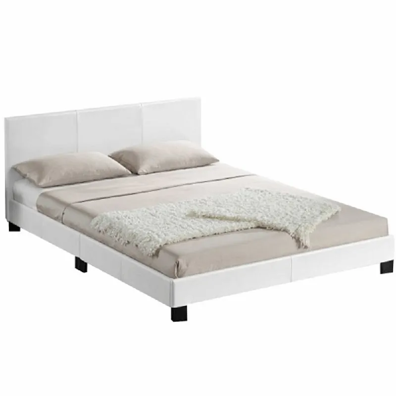 Postel, ekokůže bílá, 160x200, DANETA Must-Have