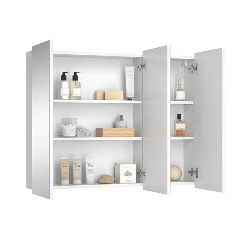 Koupelnová zrcadlová skříňka Sola Bílá 100 x 79.8 cm se 3 dveřmi Vicco Cenový Hit