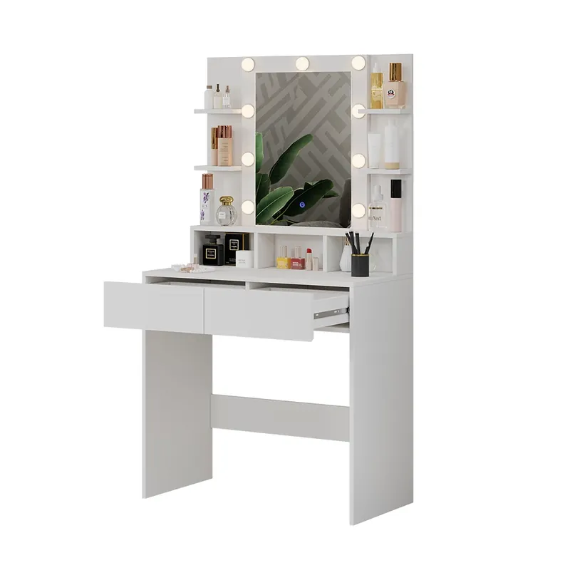 Akční Cena Toaletní stolek Taylor Bílá 80 cm s LED osvětlením Vicco