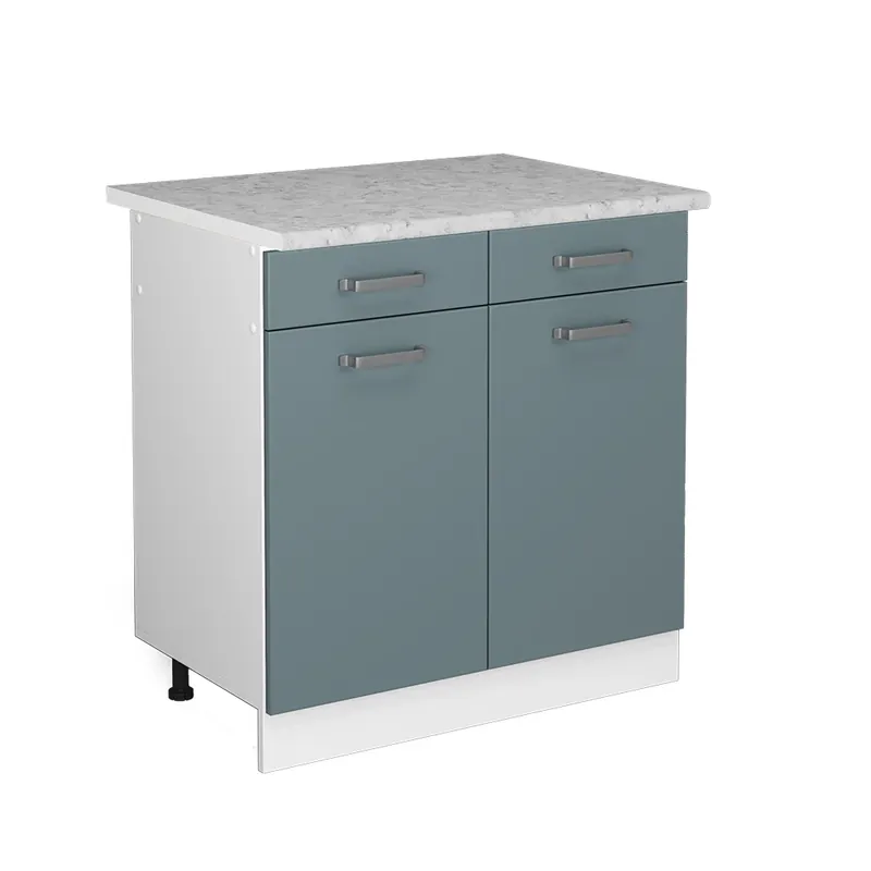 Ověřený Spodní skříňka kuchyňské linky R-Line Modrošedá 80 cm s pracovní deskou Vicco