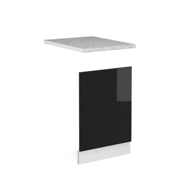 Kup Teď Přední panel R-Line Černý vysoký lesk 45 cm s pracovní deskou Vicco