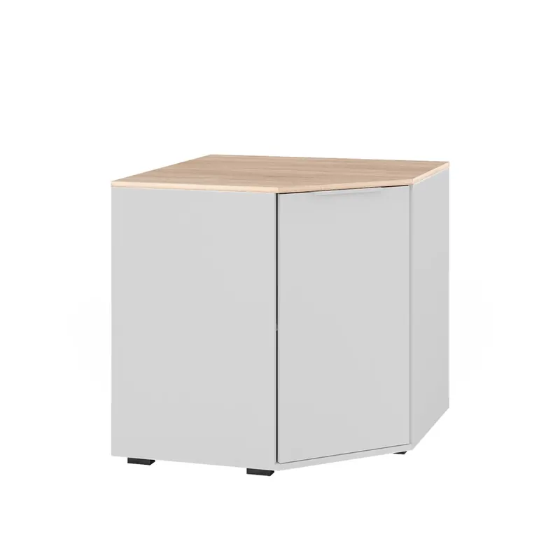 Výprodej Příborník Betti Bílá/Sonoma 77.9 x 77.9 cm s 1 dveřmi Vicco