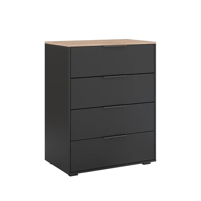 Příborník Betti Anthracite/Sonoma 30 x 83.6 cm se 4 zásuvkami Vicco Nejlepší Volba