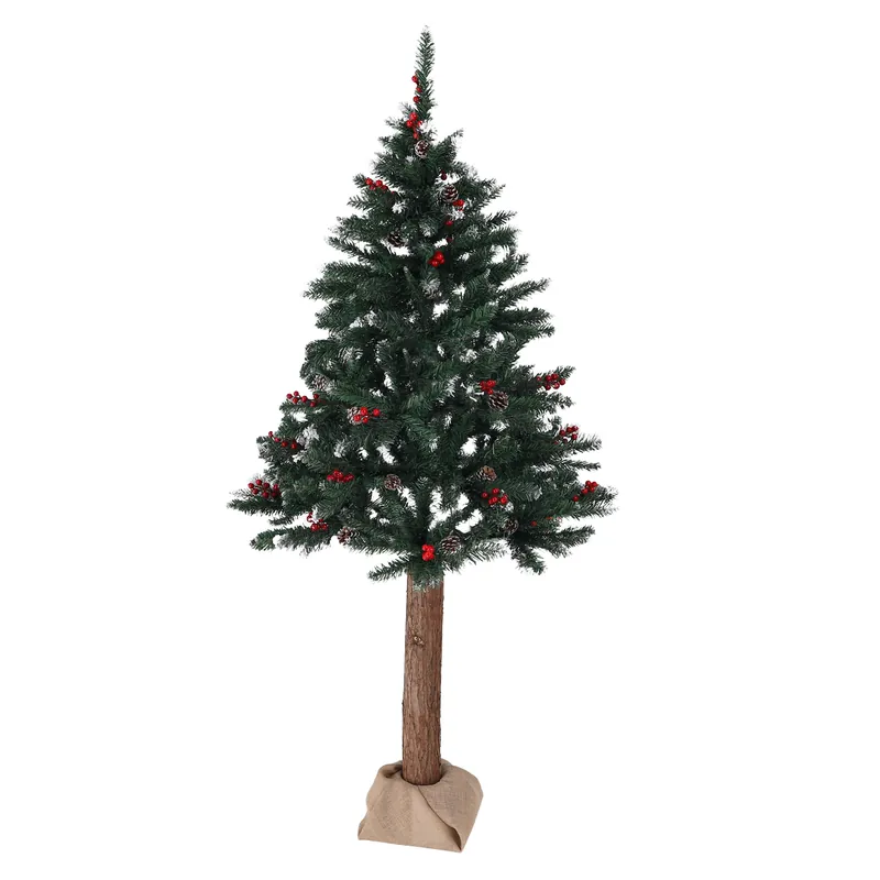 Vánoční stromek s koblihami na pníku, posněžený, 180 cm, PNIK TYP 2 Výprodej