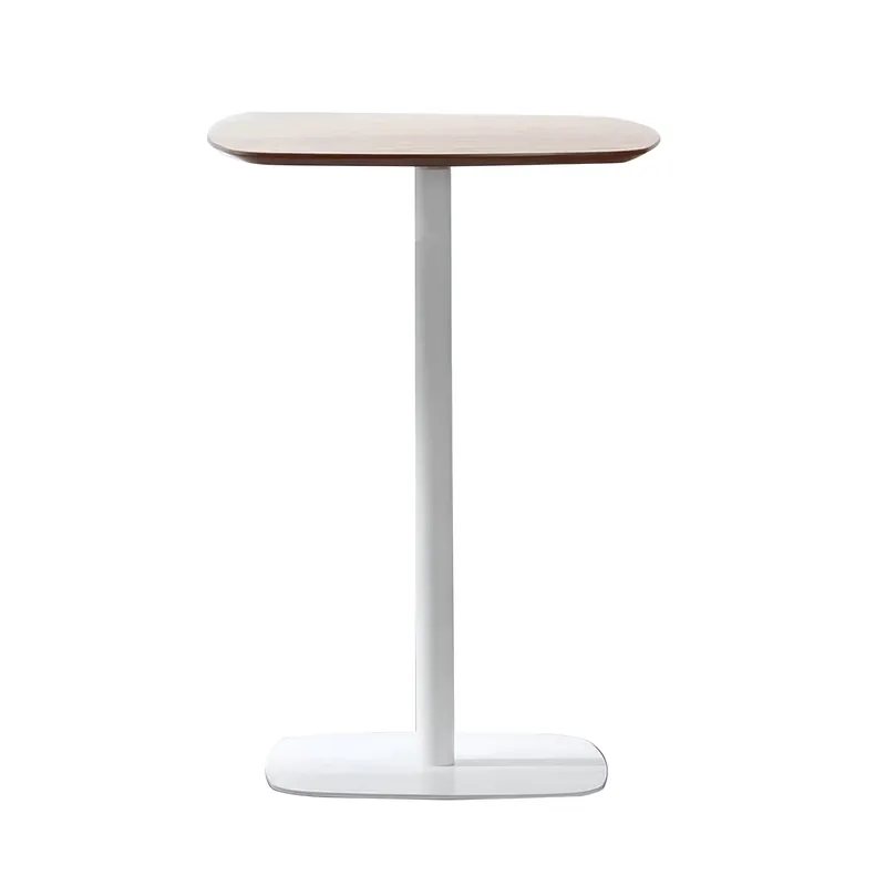 Barový stůl, dub / bílá, MDF / kov, průměr 60 cm, HARLOV Pouze Dnes