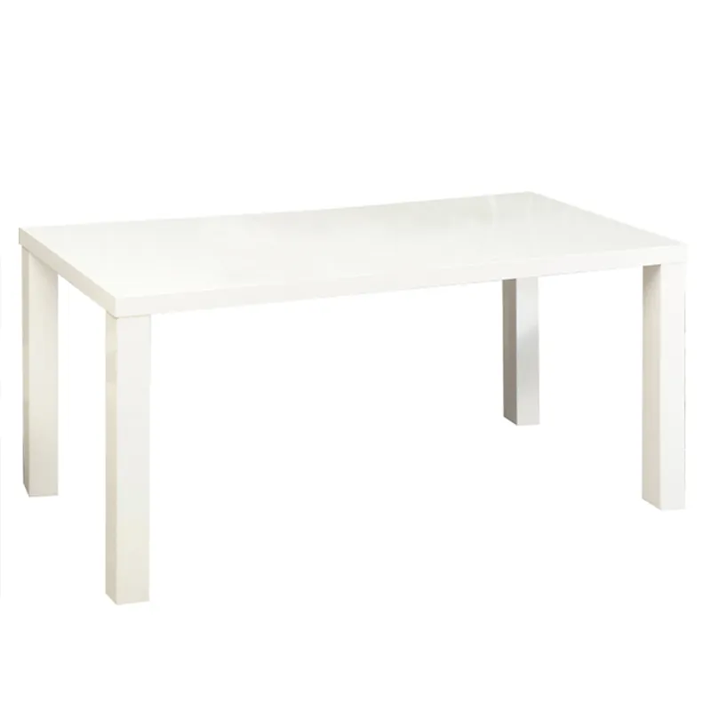 Jídelní stůl, bílá vysoký lesk HG, 140-180x80 cm, ASPER NEW TYP 1 Nejprodávanější