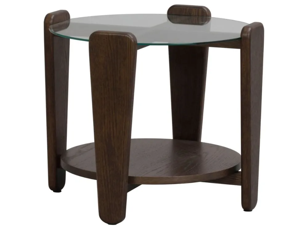 Skleněný odkládací stolek ROWICO ARRAN 52 cm Výprodej