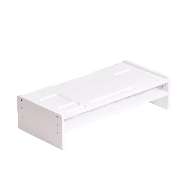 Podstavec pod monitor, bambus, bílá, ELARO TYP 4 Autentický