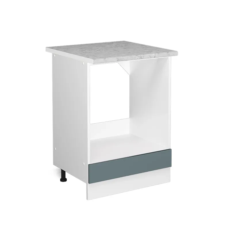 Skříňka na vestavěnou troubu R-Line Modrošedá 60 cm s pracovní deskou Vicco Vrácení Zdarma
