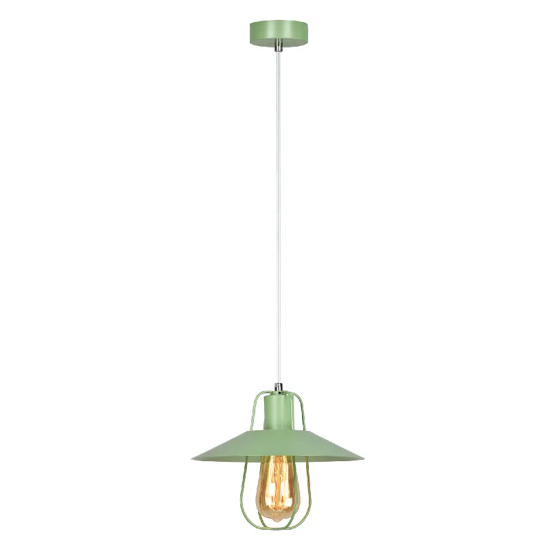 Visící lampa, zelená/kov, TINAN Ihned K Objednání