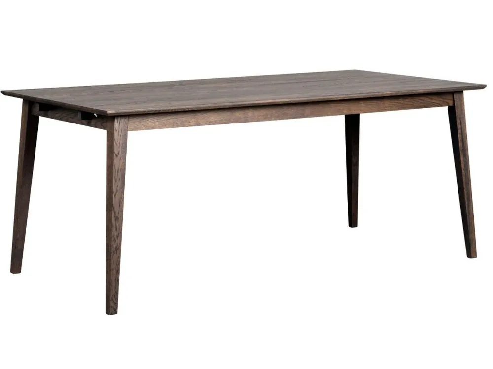 Akční Nabídka Tmavě hnědý dubový jídelní stůl ROWICO FILIPPA 180 x 90 cm