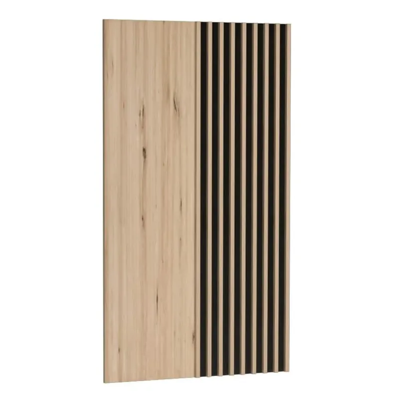 Panel na zeď, dub artisan/černá, KOLI C-11 Víkendová Akce
