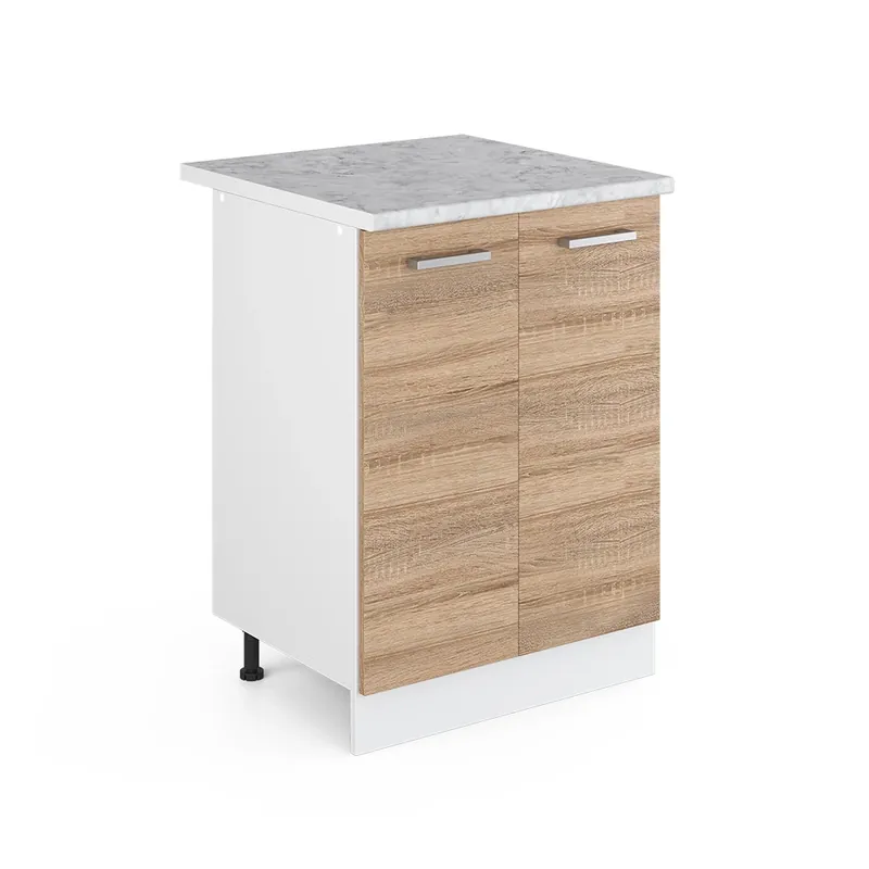 Autentický Univerzální základní jednotka R-Line Sonoma 60 cm s dvířky, s pracovní deskou Vicco