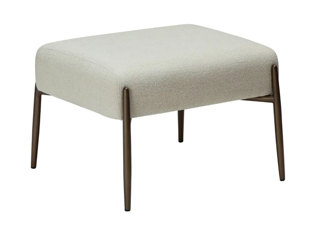 Béžová bouclé podnožka DAN-FORM Glam 55 x 51 cm Pouze Dnes