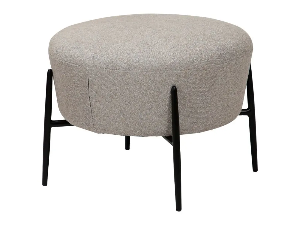 Béžová bouclé podnožka DAN-FORM Orbit 55 cm Nejprodávanější