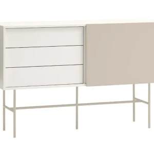 Béžová lakovaná komoda Teulat Nube 140 x 45 cm Sezónní Sleva