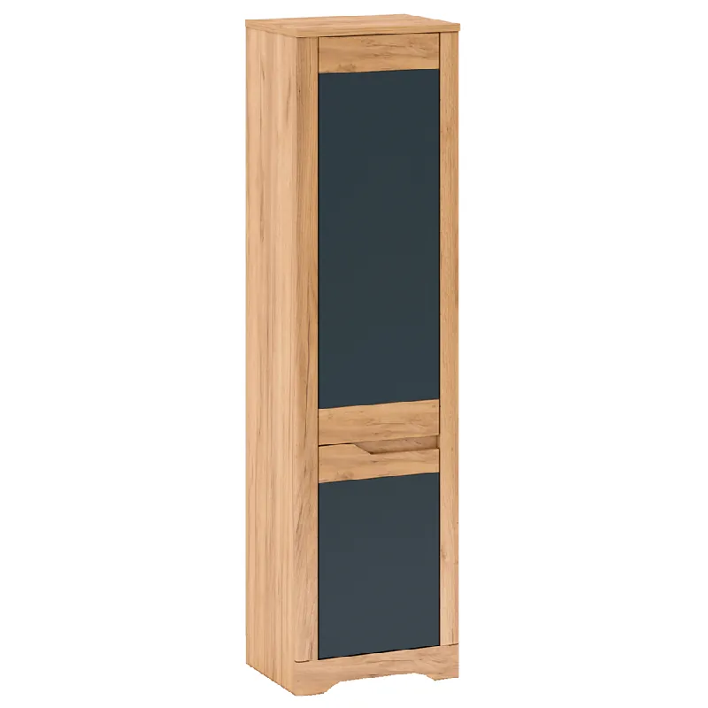 Skříň V2, pravá, dub craft zlatý / grafit šedá, FIDEL Ihned K Objednání