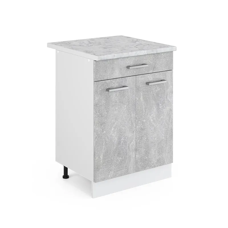Zlevněný Univerzální základní jednotka R-Line Beton 60 cm se zásuvkami Vicco
