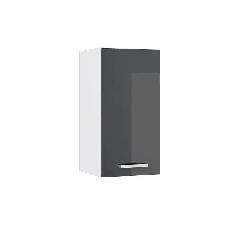Must-Have Univerzální nástěnná skříňka R-Line Antracitový vysoký lesk 30 cm s dvířky Vicco