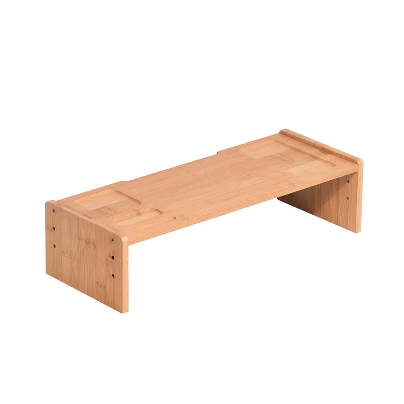 Podstavec pod monitor, bambus, přírodní, ELARO TYP 3 Rychlé Dodání
