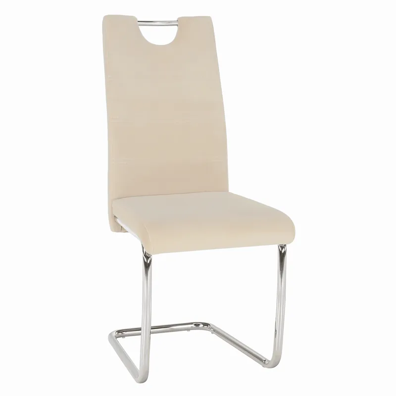 Jídelní židle, béžová Dulux Velvet látka, ABIRA NEW Ověřený