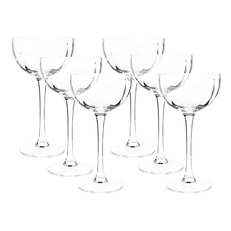 Finální Výprodej Sklenice na zmrzlinu, set 6 ks, 180 ml, čirá, GRANITY TYP 3