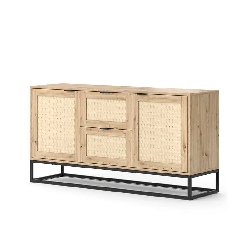 Pouze Dnes Příborník Natal Hnědá 40 x 72.5 cm se 2 dveřmi a 2 zásuvkami Vicco
