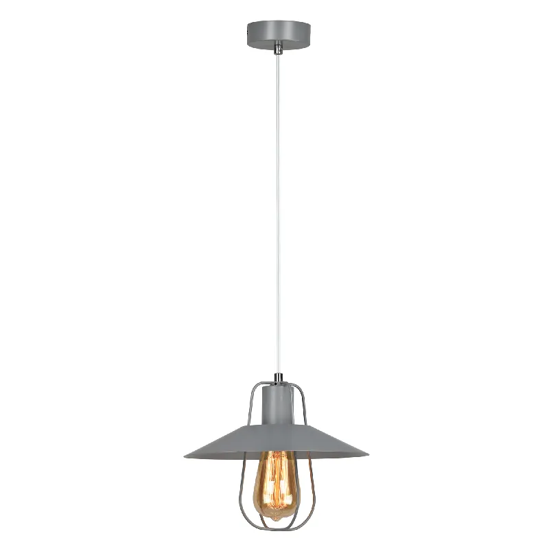 Visící lampa, šedá/kov, TINAN Nejlepší Cena