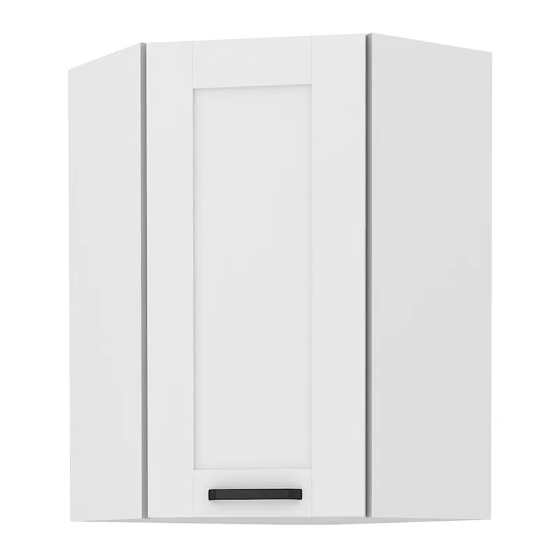 Finální Výprodej Horní rohová skříňka, bílá, LULA 58x58 GN-90 1F