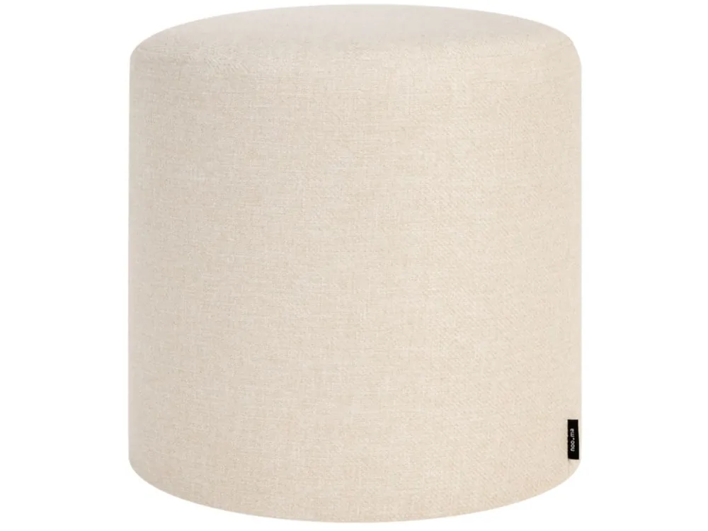 Béžový čalouněný puf Folk 40 cm Výprodej